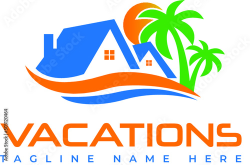 Sea beach House logo design