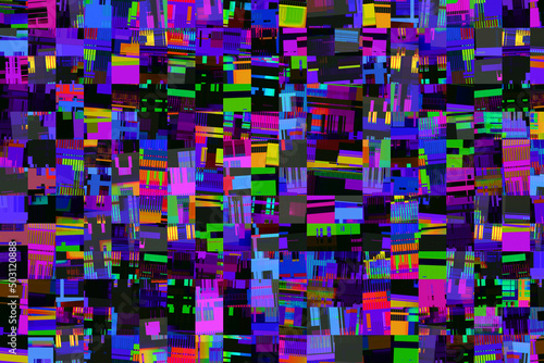 Colorful block in abstract for background.