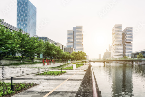 Modern office building in Ningbo, China photo