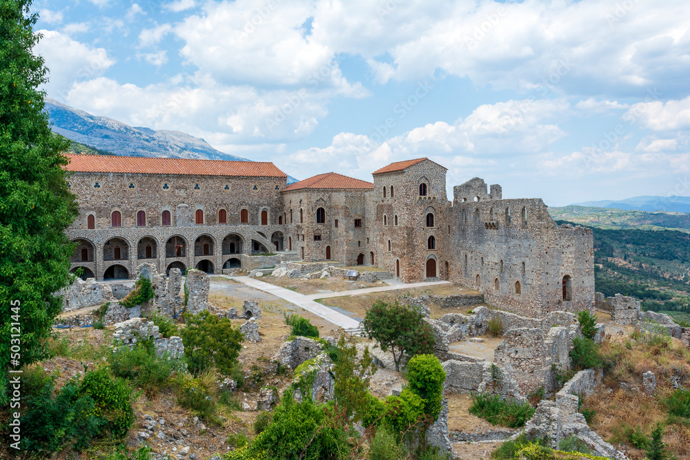 The Palace of the Despots at the upper Town of Mystras