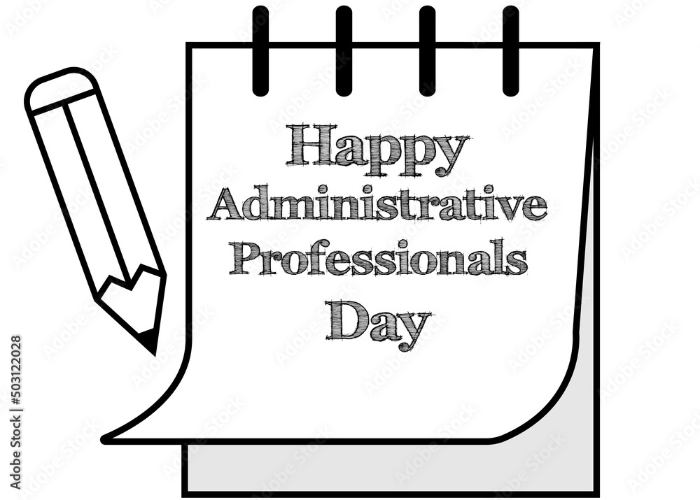 Administrative Professionals Day Secretaries Day Or Admin Day Banner