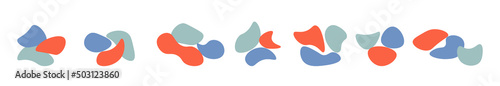 Set of Liquid shape elements.Vector Illustrtion