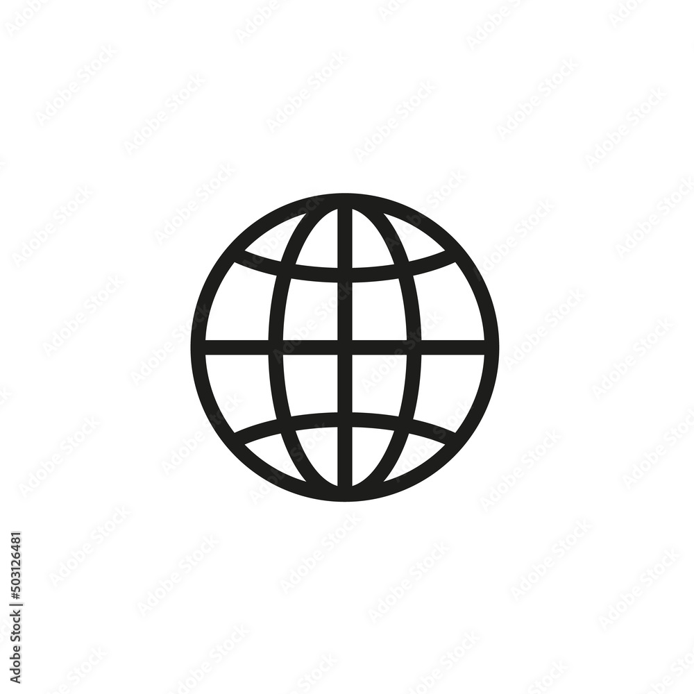 World planet icon. The globe World planet icon. The globe