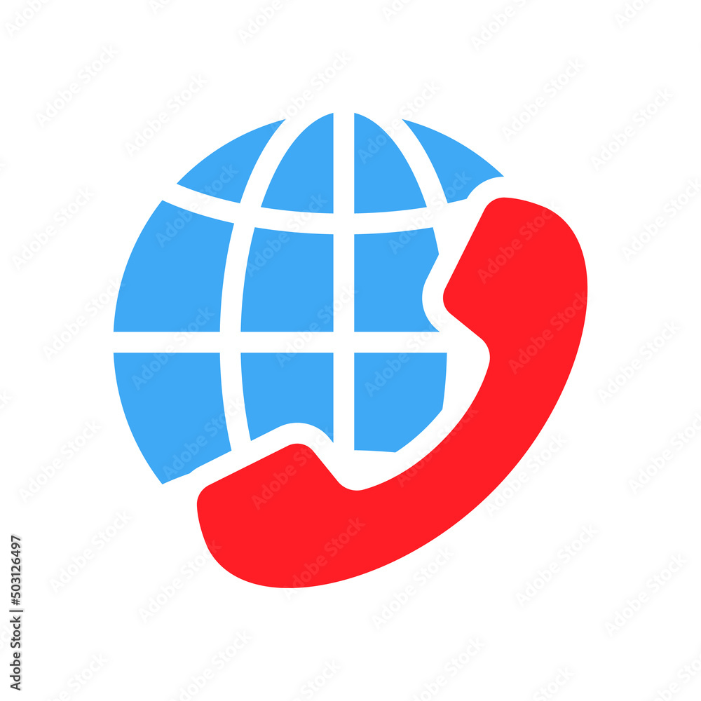Icon international call. Long distance call Icon international call. Long distance call