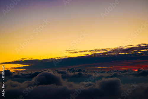 Morning sunrise sky with cloud fresh air concept