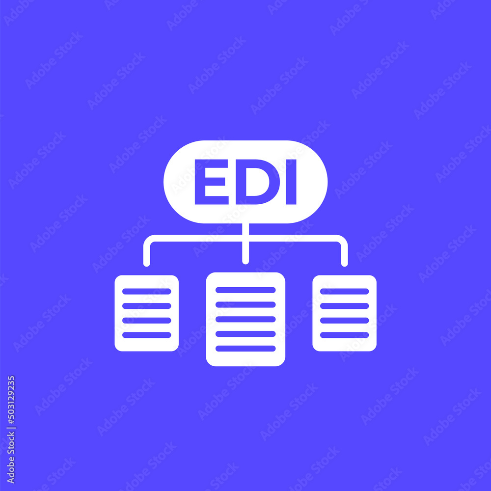 EDI vector icon, Electronic Data Interchange EDI vector icon, Electronic Data Interchange