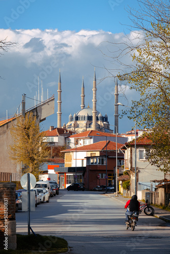 Selimiye Mosque viewed from inside the city