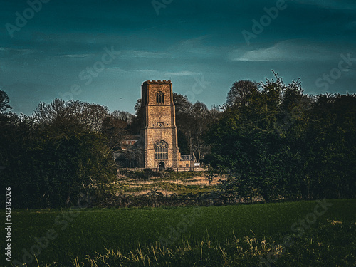 Church through the trees
