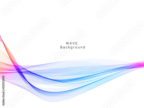 Colorful dynamic wave design stylish background © JupiterArts