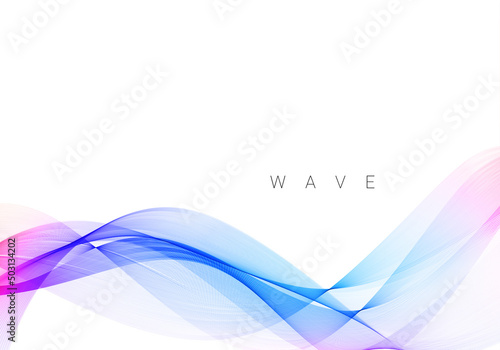 Fototapeta Naklejka Na Ścianę i Meble -  Colorful dynamic wave design stylish background