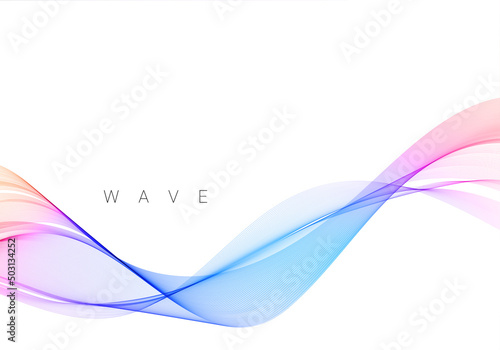 Colorful smoke wave design modern background