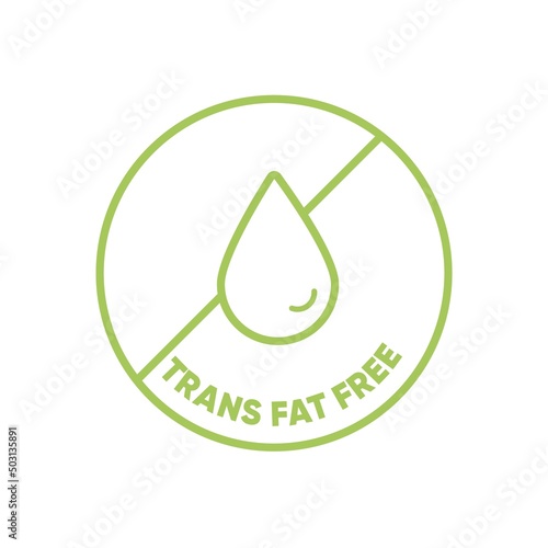 Trans fate free food icon