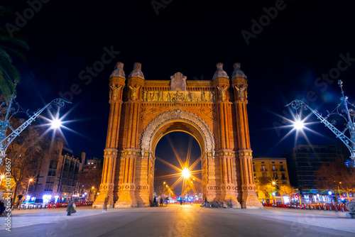 The Triumphal Arch of Barcelona, Catalonia, Spain photo