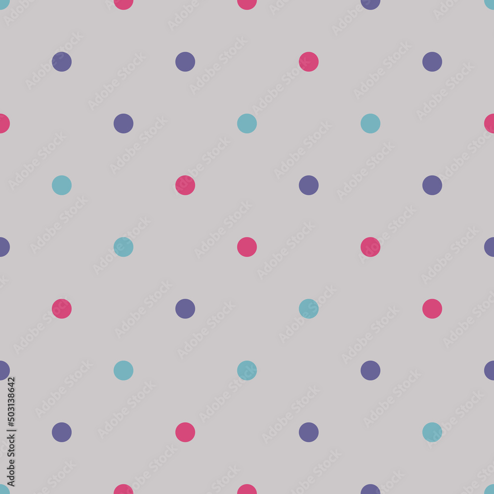 Dots of different colors on a gray background. Seamless background for any use. Dots of different colors on a gray background. Seamless background for any use.
