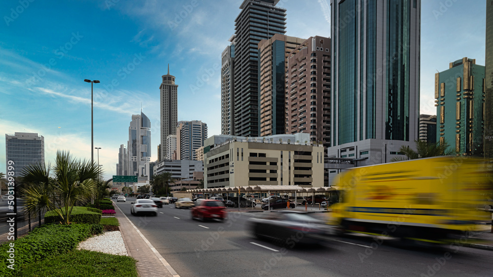 Busy Dubai Streets