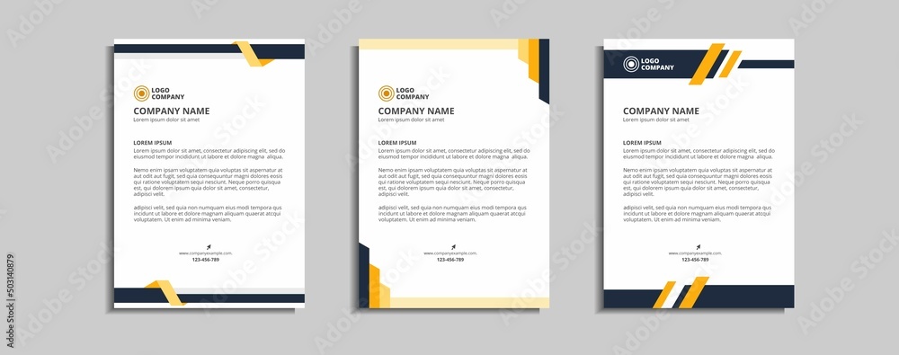 modern corporate letterhead template design modern corporate letterhead template design