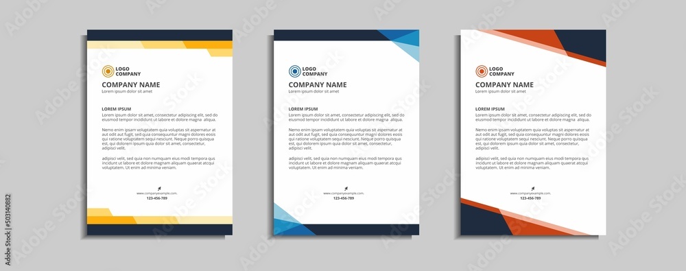 modern corporate letterhead template design modern corporate letterhead template design