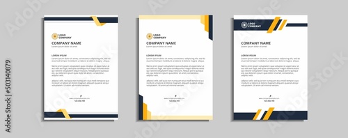modern corporate letterhead template design