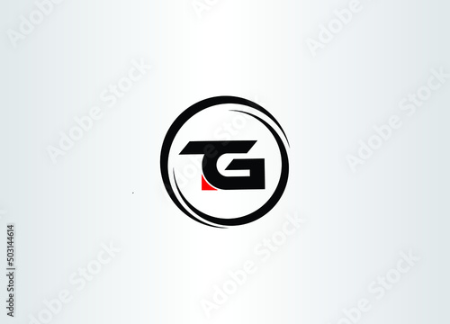 TG Letter Logo Design Template Vector