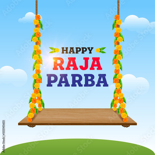 Happy Raja Parba, also known as Mithuna Sankranti - Odisha Festival photo