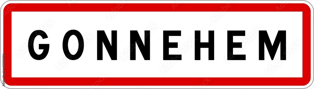 Panneau entrée ville agglomération Gonnehem / Town entrance sign Gonnehem Panneau entrée ville agglomération Gonnehem / Town entrance sign Gonnehem