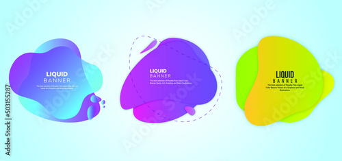 Colorful vector illustration with three bubbles with dummy texts