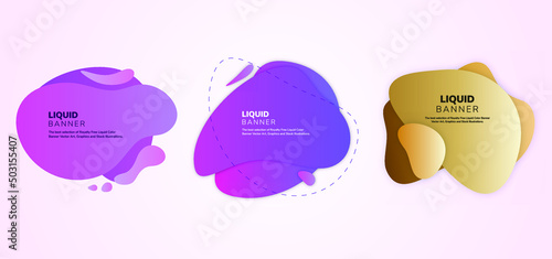 Colorful vector illustration with three bubbles with dummy texts