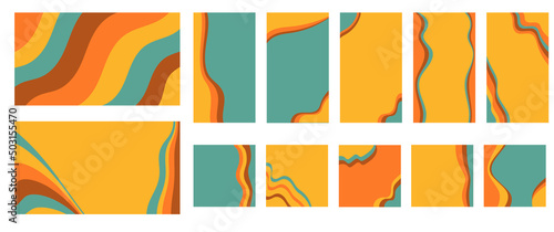 vector background for social networks and sites in bright colors