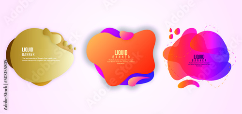 Colorful vector illustration with three bubbles with dummy texts