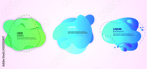 Colorful vector illustration with three bubbles with dummy texts