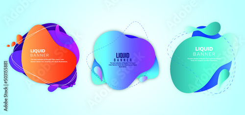 Colorful vector illustration with three bubbles with dummy texts