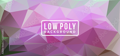 Creative vector design with colorful geometric figures and a frame for a text in the middle