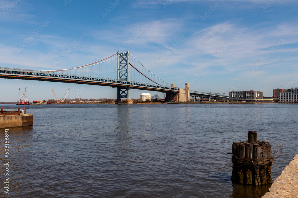 Bridge Along the Water in Philadelphia