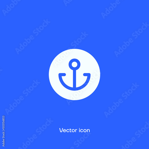 Anchor vector icon. Premium quality.
