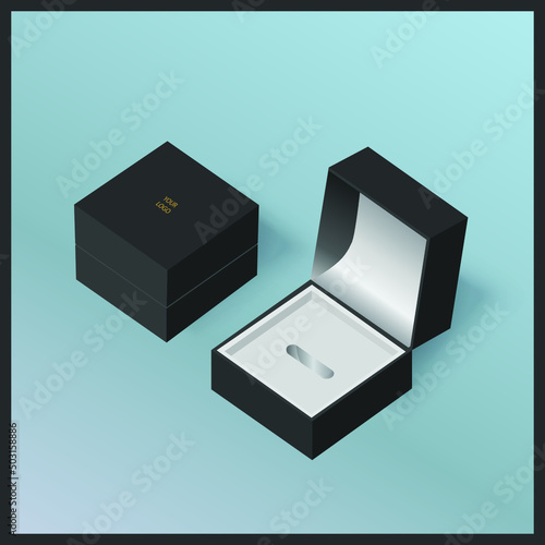 Ring box mockup template