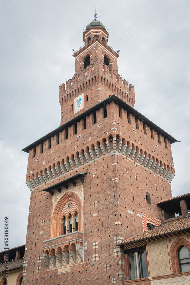 The Castello Sforzesco (Italian for 