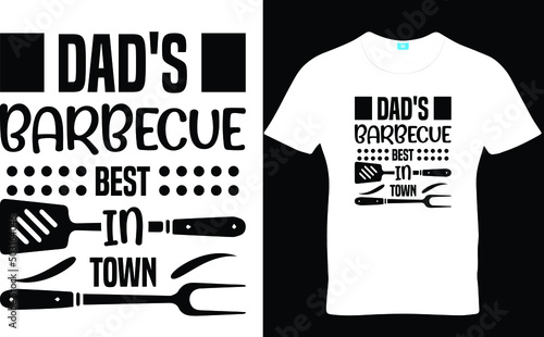 Dad's Barbecue Best in Town, Father's Day T-Shirt Design, Dad Svg