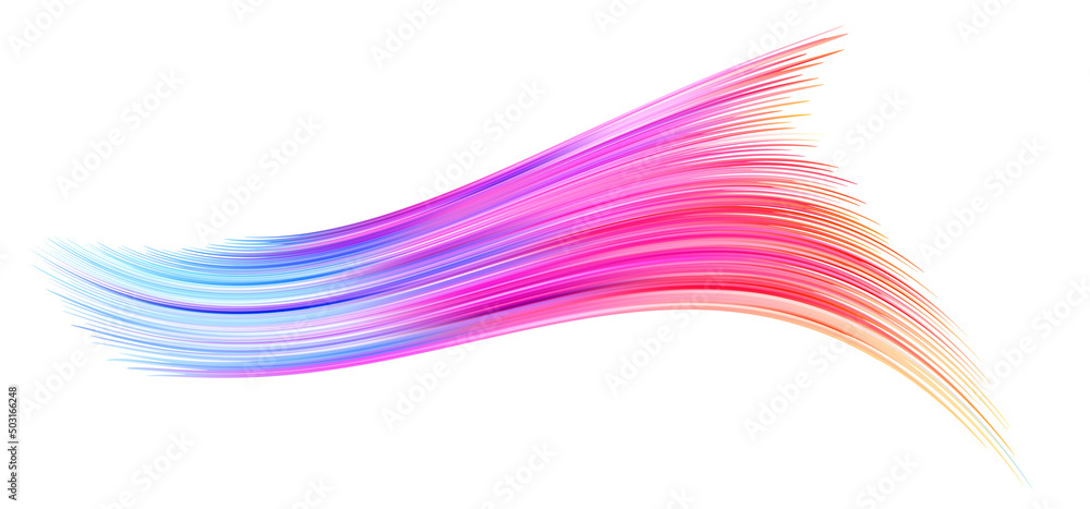 Fluffy Line Fluffy bunch of blades of grass or hairs. Smear of dry paint, lines ...