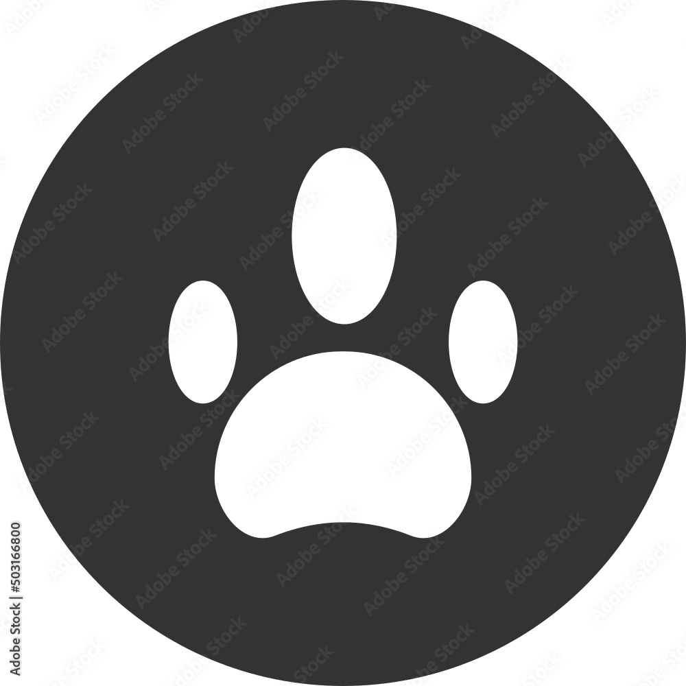 Fototapeta premium Paw Icon