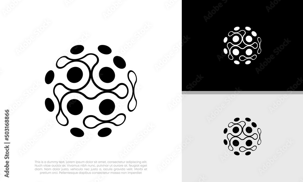 Abstract artificial intelligence logo. Innovative high tech logo template. Smart computer. machine learning. Cognitive logo. Technology Logo. Abstract artificial intelligence logo. Innovative high tech logo template. Smart computer. machine learning. Cognitive logo. Technology Logo.