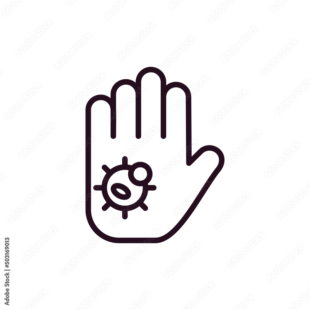 Naklejka premium Dirty Hands Icon