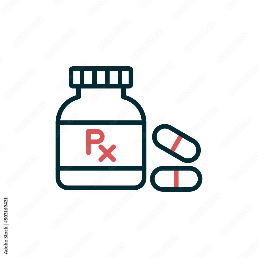 Pills Bottle Icon Pills Bottle Icon