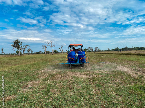 tractor in field