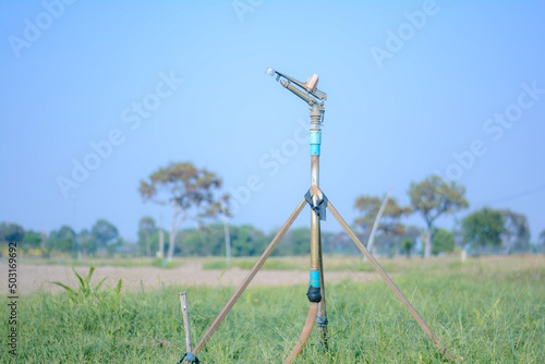 turbine on a field