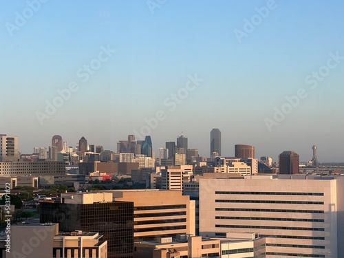 Dallas downtown view from medical district