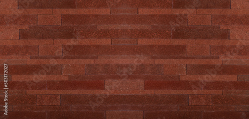 Schilderij op canvas Stone brick wall texture background, Wooden bricks wall tiles Abstract
Natural S