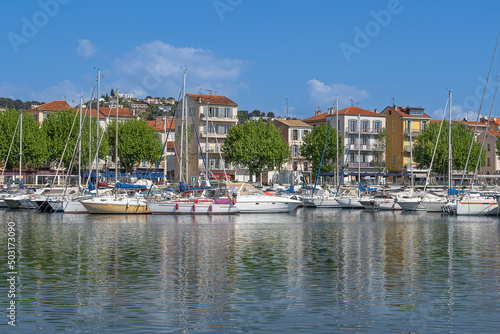 Canvas Print Golfe Juan Vallauris on the Cote d'Azur in France