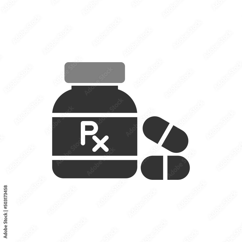 Pills Bottle Icon Pills Bottle Icon