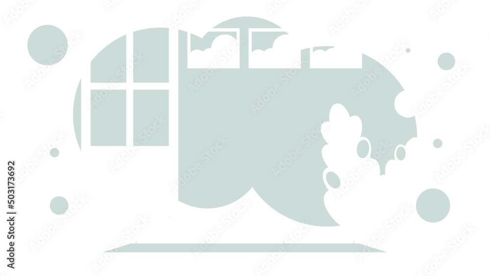 Room in simple flat style. Background for your scene. Room in simple flat style. Background for your scene.
