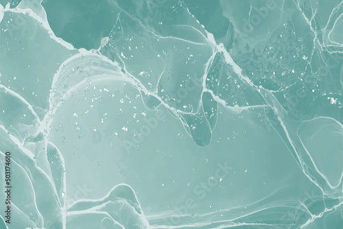 Abstract green marble background. Emerland watercolor liquid texture. Turquoise marble ink background. Teal abstract art texture. Mint vector pattern